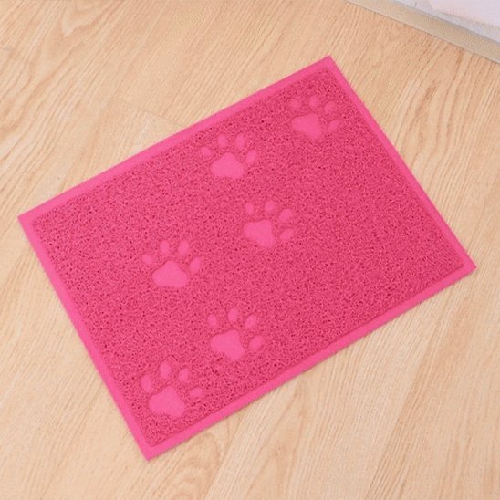 Tapis chat litière tapis couleur rose fushia