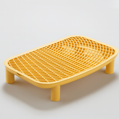 Tapis de litière pour chat couleur jaune