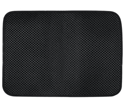 Tapis litière pour chat couleur noir