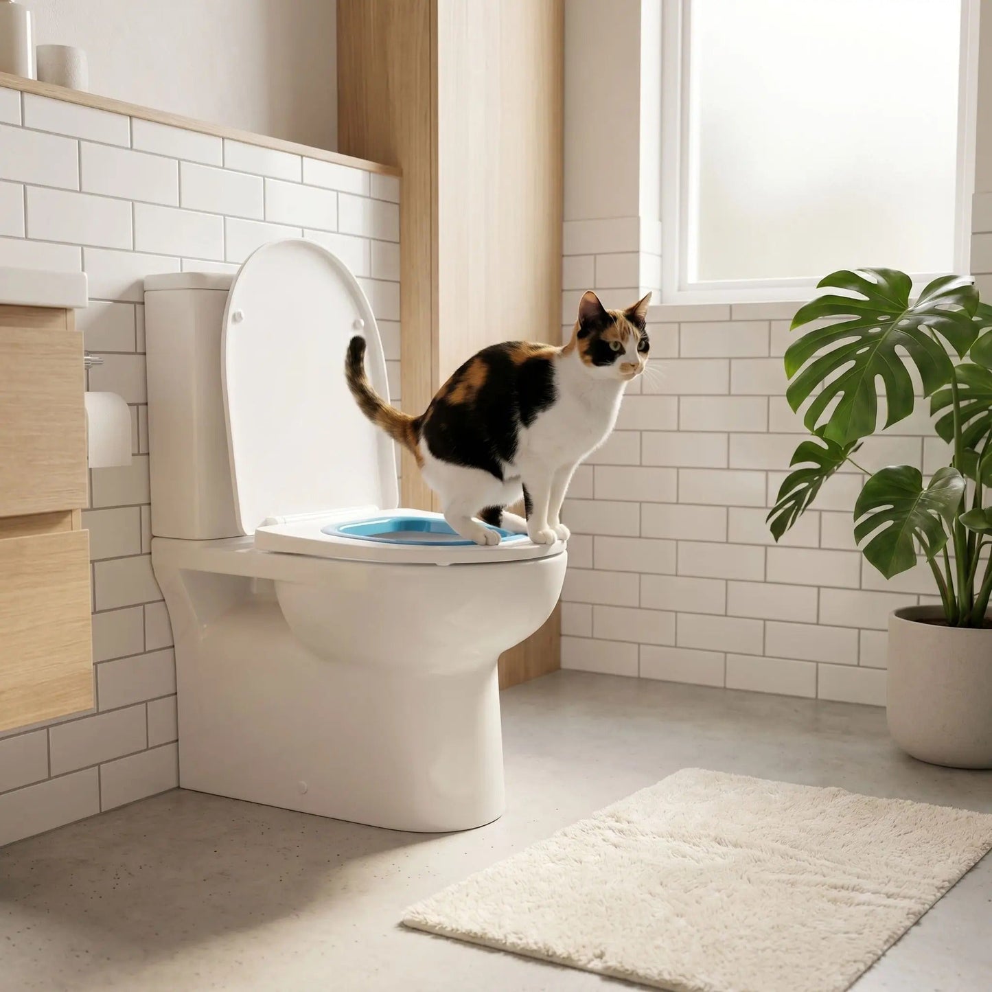 Toilette chat apprentissage transition