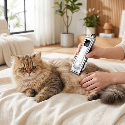 Tondeuse pour chat poil long silencieuse sans stress ni fuite