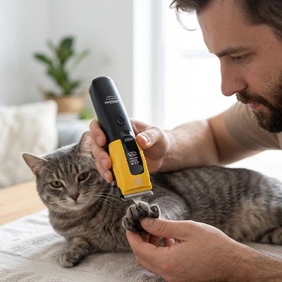 Tondeuse silencieuse pour chat entretien sans effort