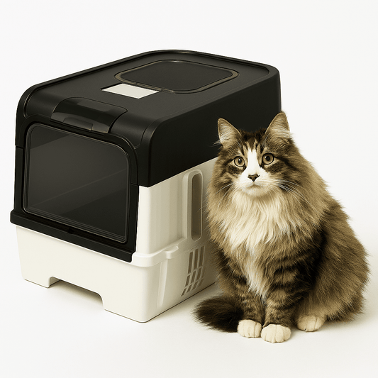 Bac à litière chat présentation chat bac modèle noir