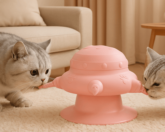 Biberon pour chaton deux chatons boit lait dispositif couleur rose