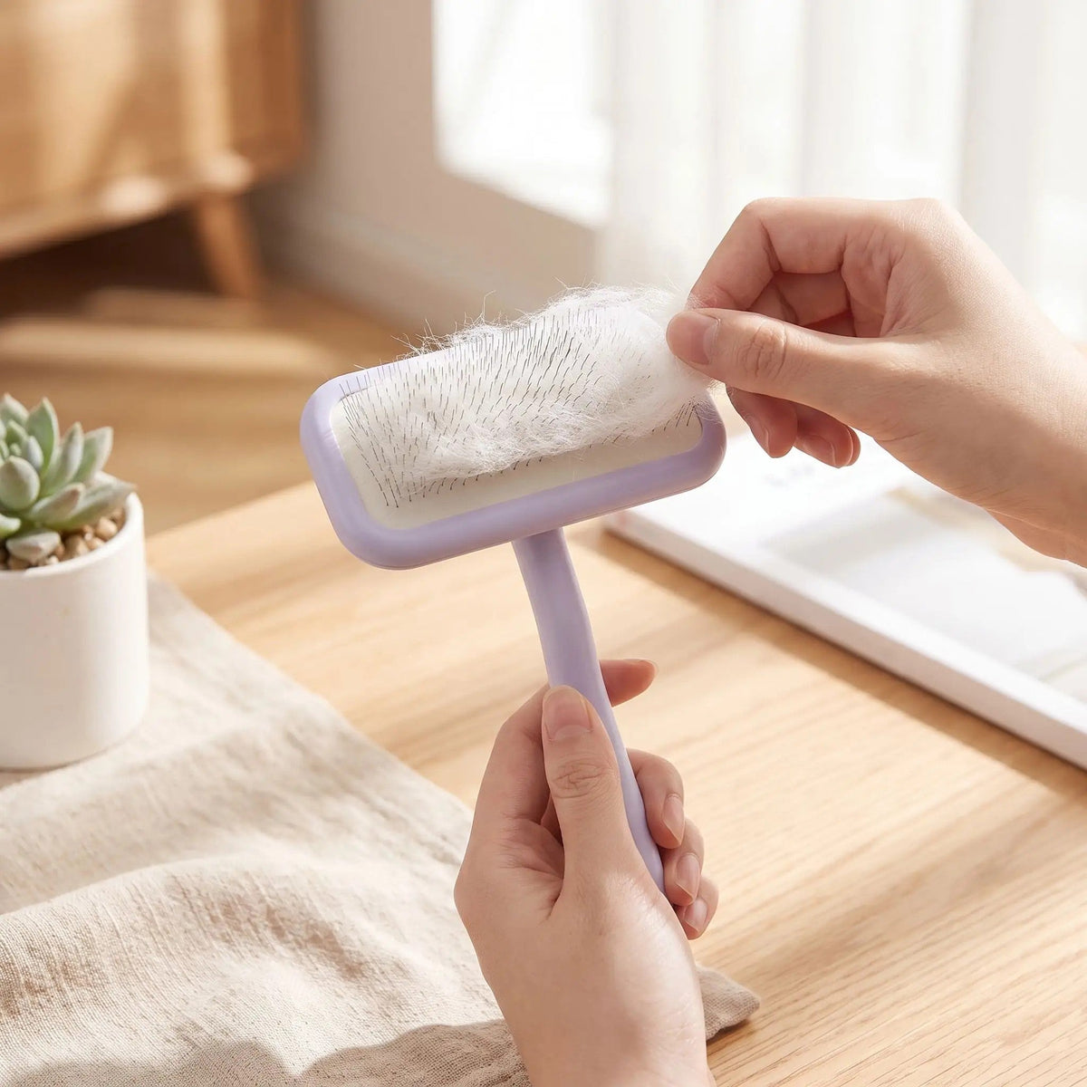 Brosse pour chat à poils longs pelage plus sain