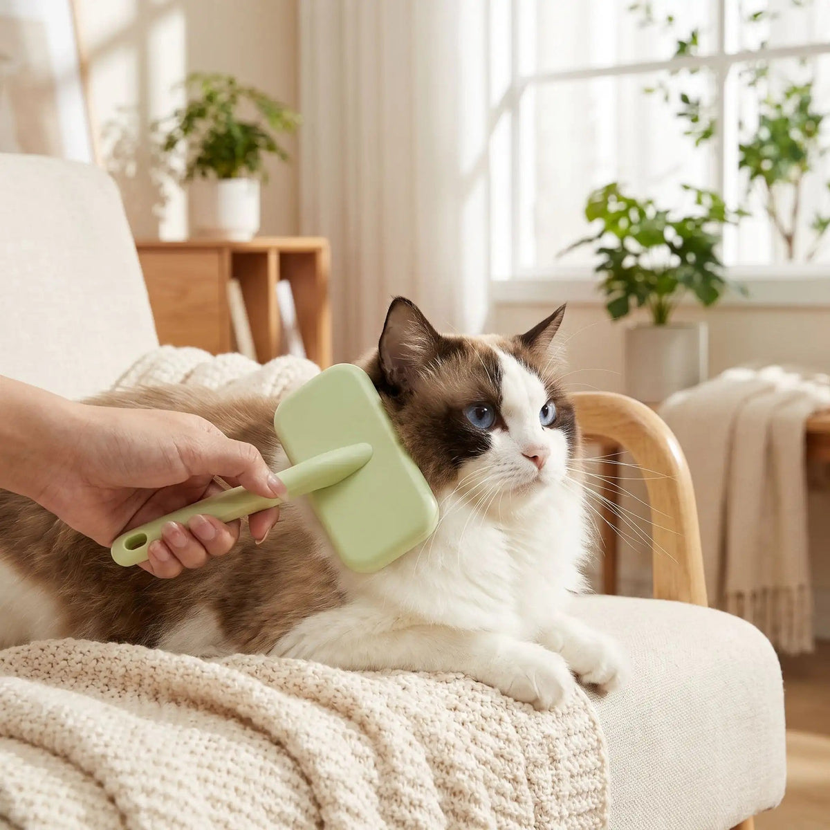 Brosse pour chat à poils longs brosse toilette chat
