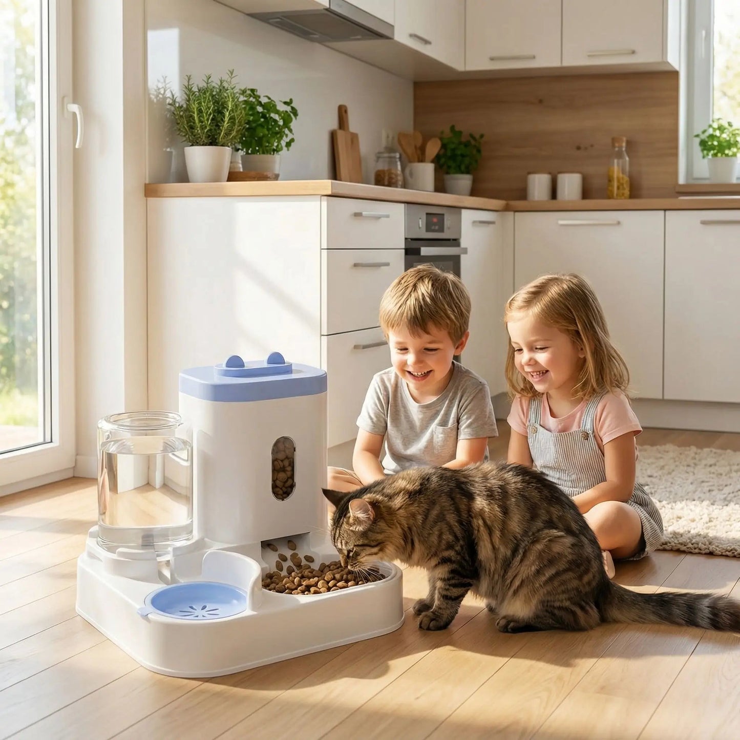 Distributeur croquettes chat mange croquettes distributeur accompagne enfants