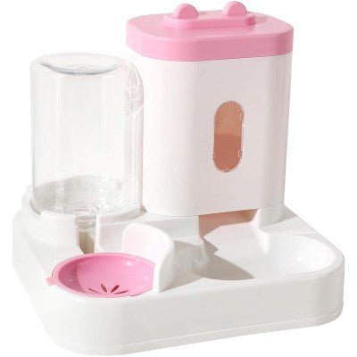 Distributeur Croquettes - AquaPetFeeder™ - Rose - Patte et Moustache