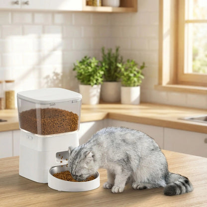 Distributeur croquettes chat mange croquettes distributeur blanc