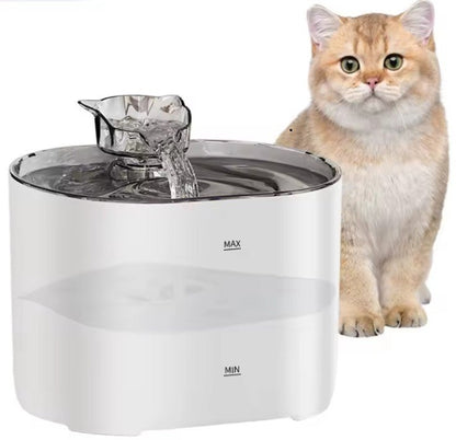 Fontaine a eau pour chat couleur blanc
