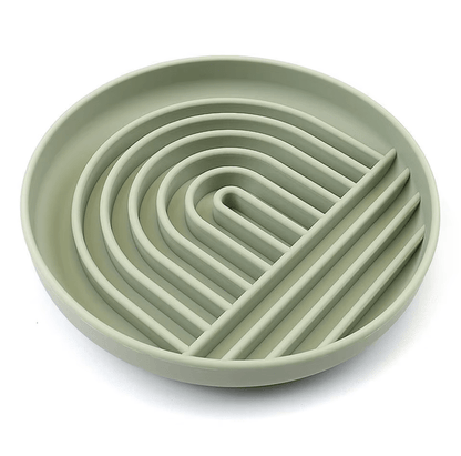 Gamelle anti-glouton chat gamelle couleur verte
