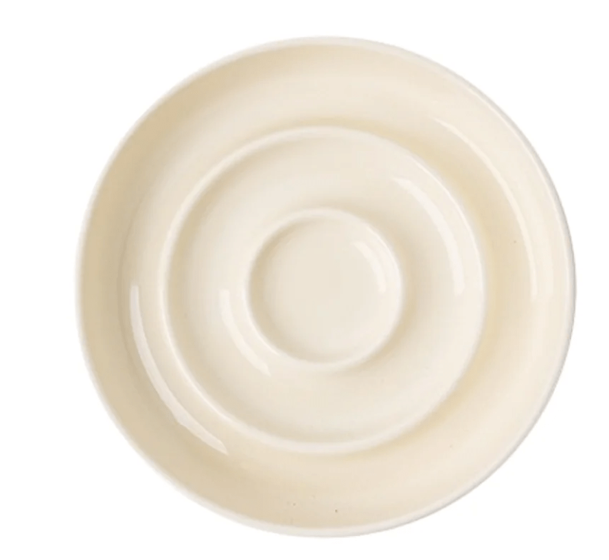 Gamelle chat anti glouton gamelle couleur beige