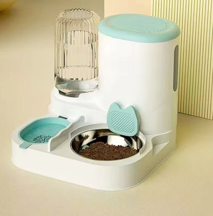 Gamelle chat automatique couleur turquoise