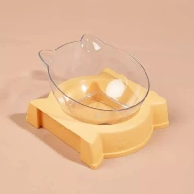 Gamelle Chat - AutoPetFeeder™ - Jaune - Patte et Moustache