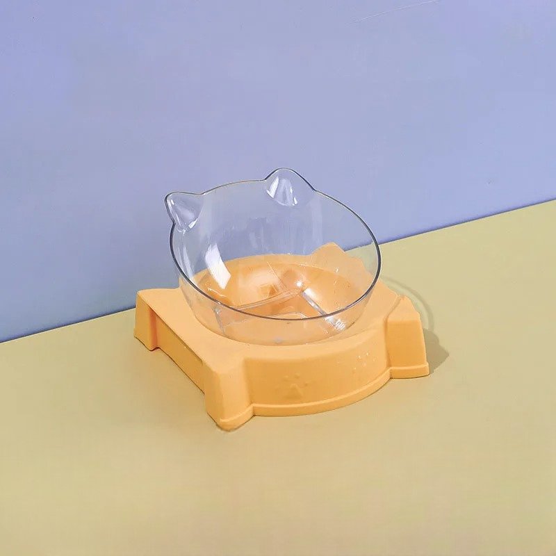 Gamelle Chat - AutoPetFeeder™ - Jaune - Patte et Moustache