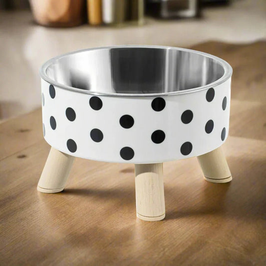 Gamelle Chat - CatBowl™ - Pois - Patte et Moustache