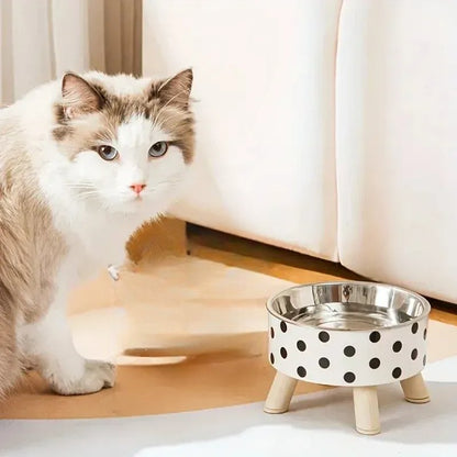 Gamelle Chat - CatBowl™ - Pois - Patte et Moustache