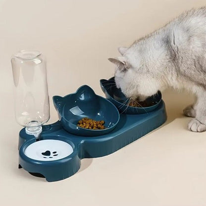 Gamelle Chat | DualHydroBowl™ - Patte et Moustache