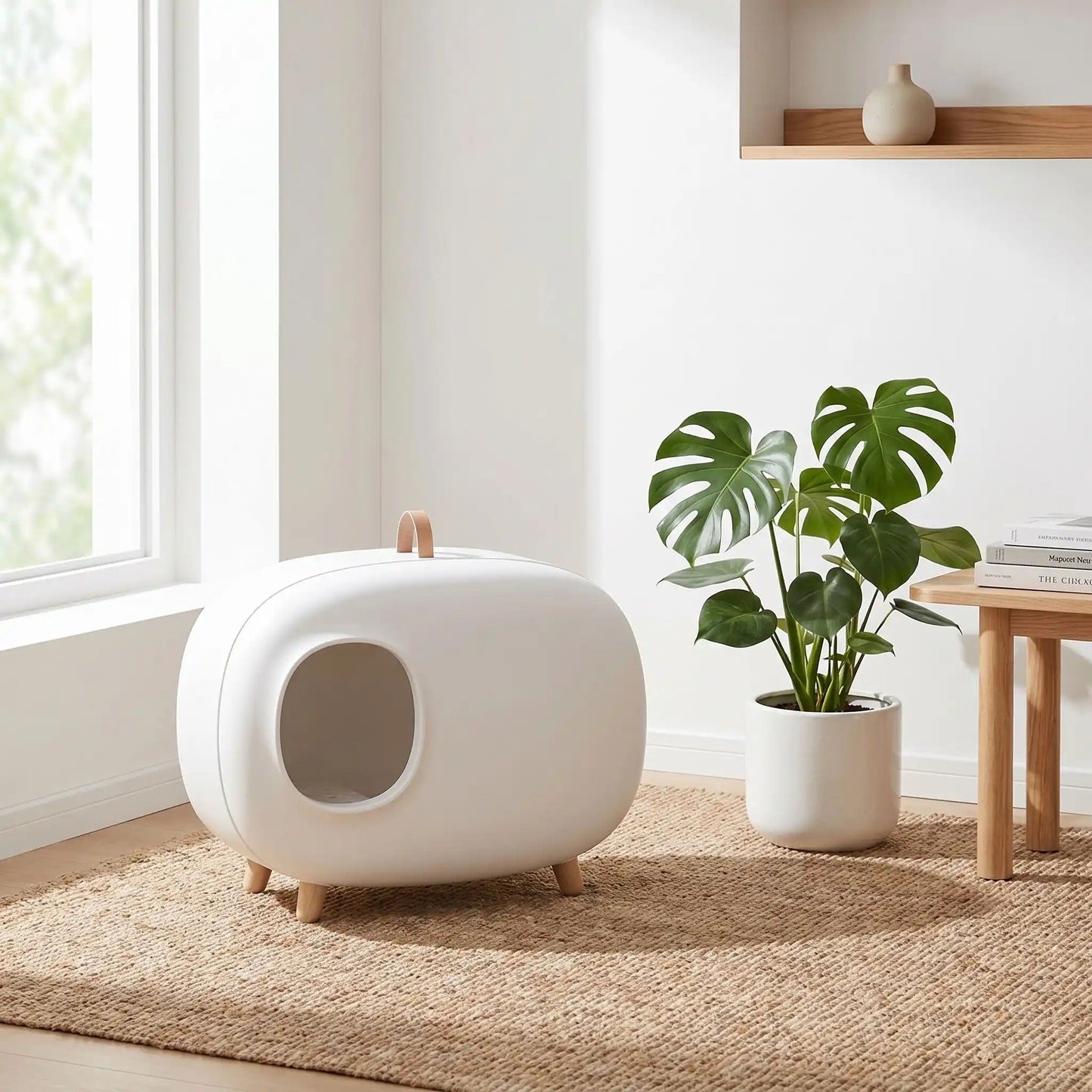 Maison de Toilette pour Chat Design | Anti-Odeurs XXL™ - Patte et Moustache