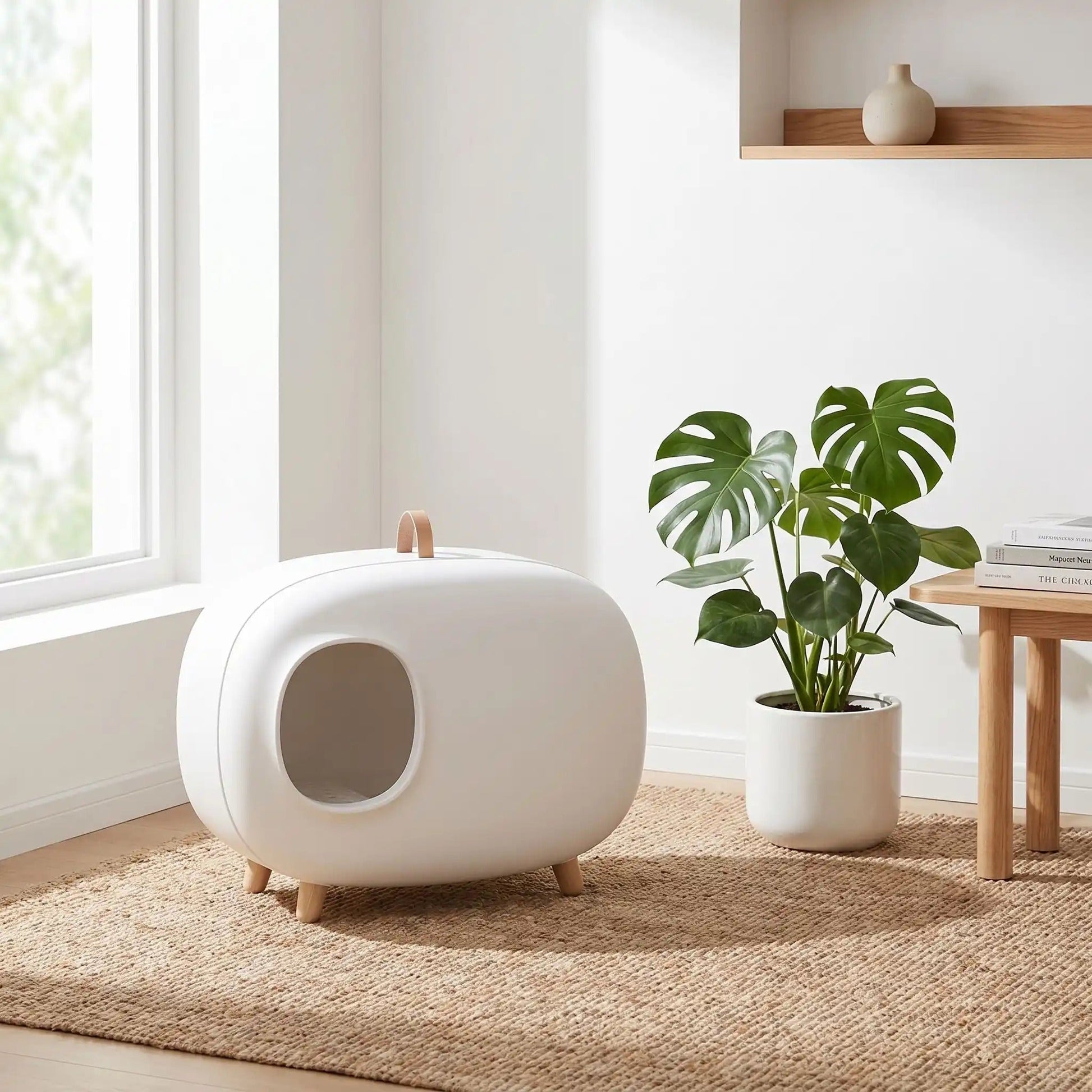 Maison de Toilette pour Chat Design | Anti-Odeurs XXL™ - Patte et Moustache