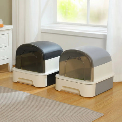 Maison de toilettes chat présentation design