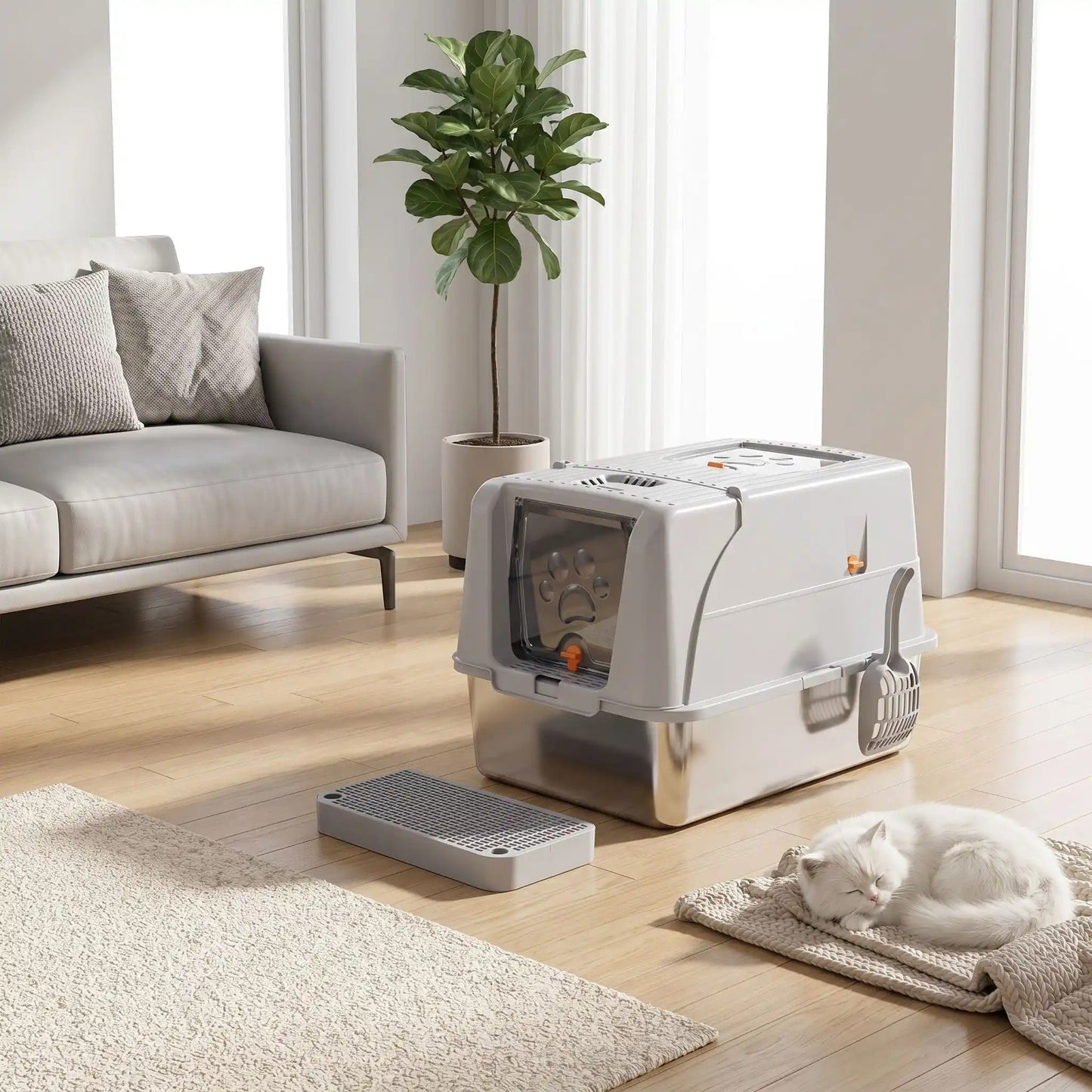 Maison toilette pour chat discrétion et élégance
