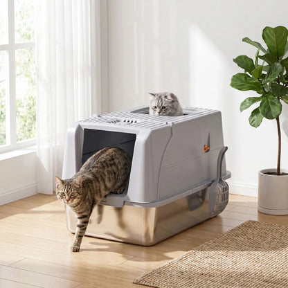 Maison toilette pour chat espace spacieux