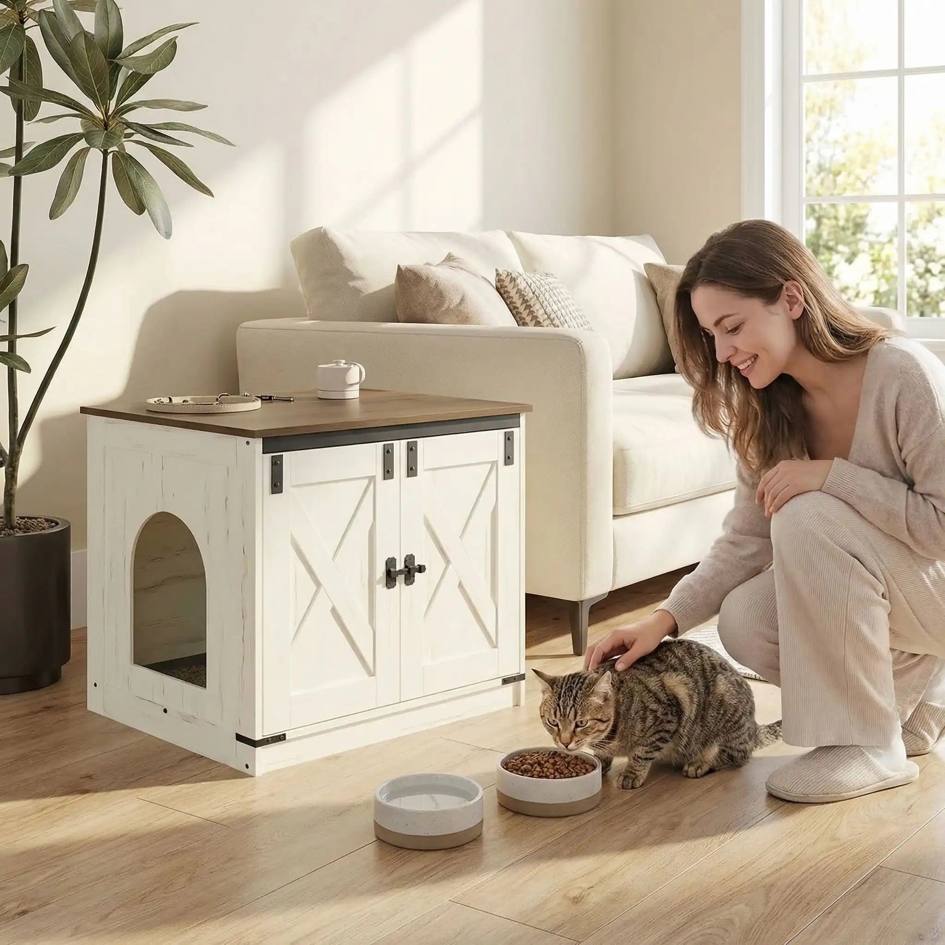 Meuble chat litière fini les odeurs persistantes
