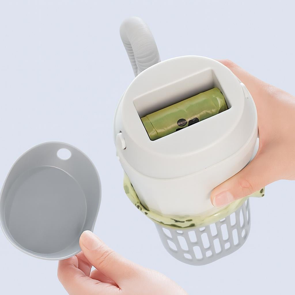 Pelle à litière avec sac intégrée