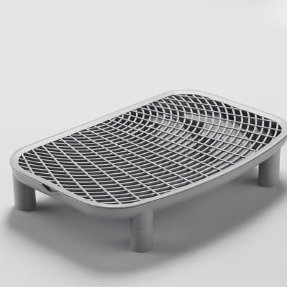 Tapis de litière pour chat couleur gris