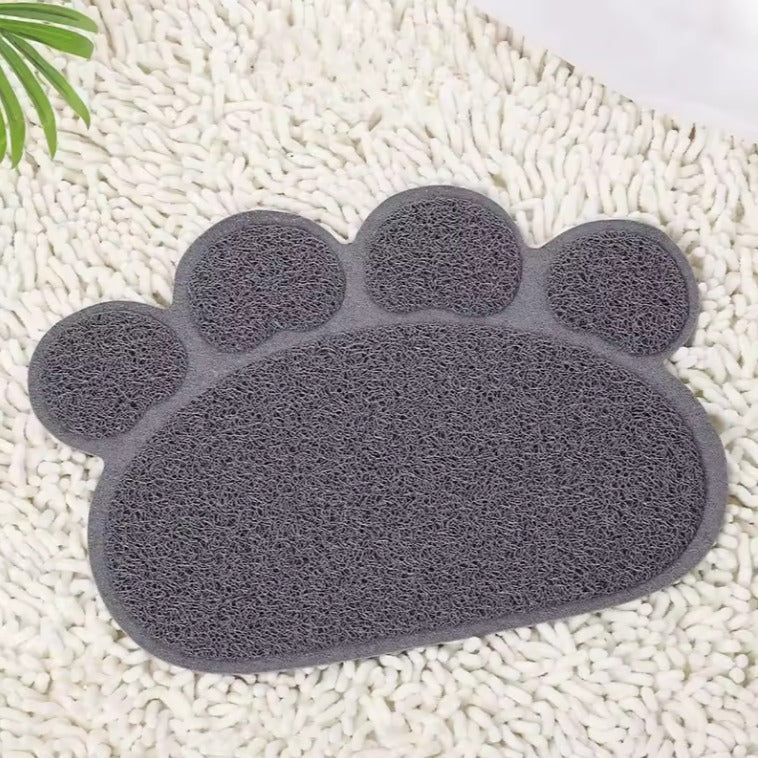 Tapis litière chat couleur gris