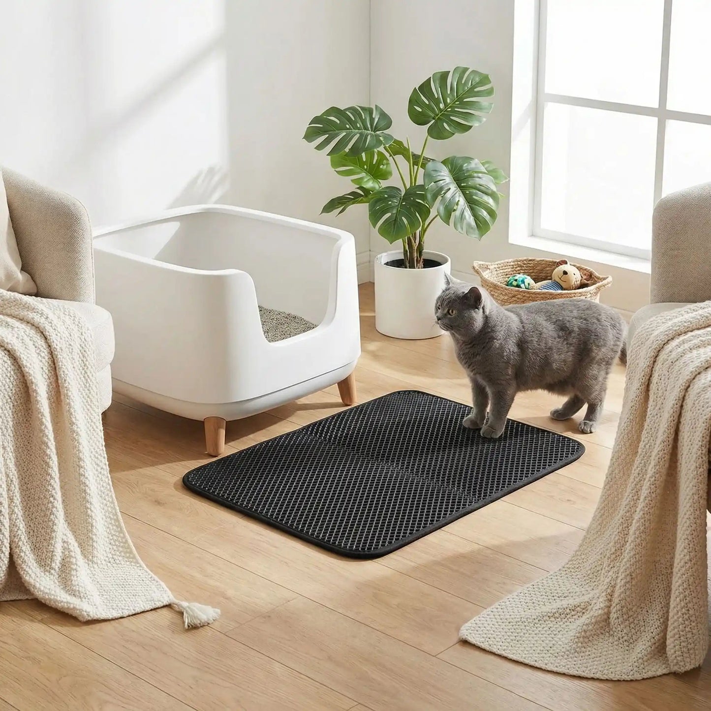 Tapis litière pour chat design tout interieur