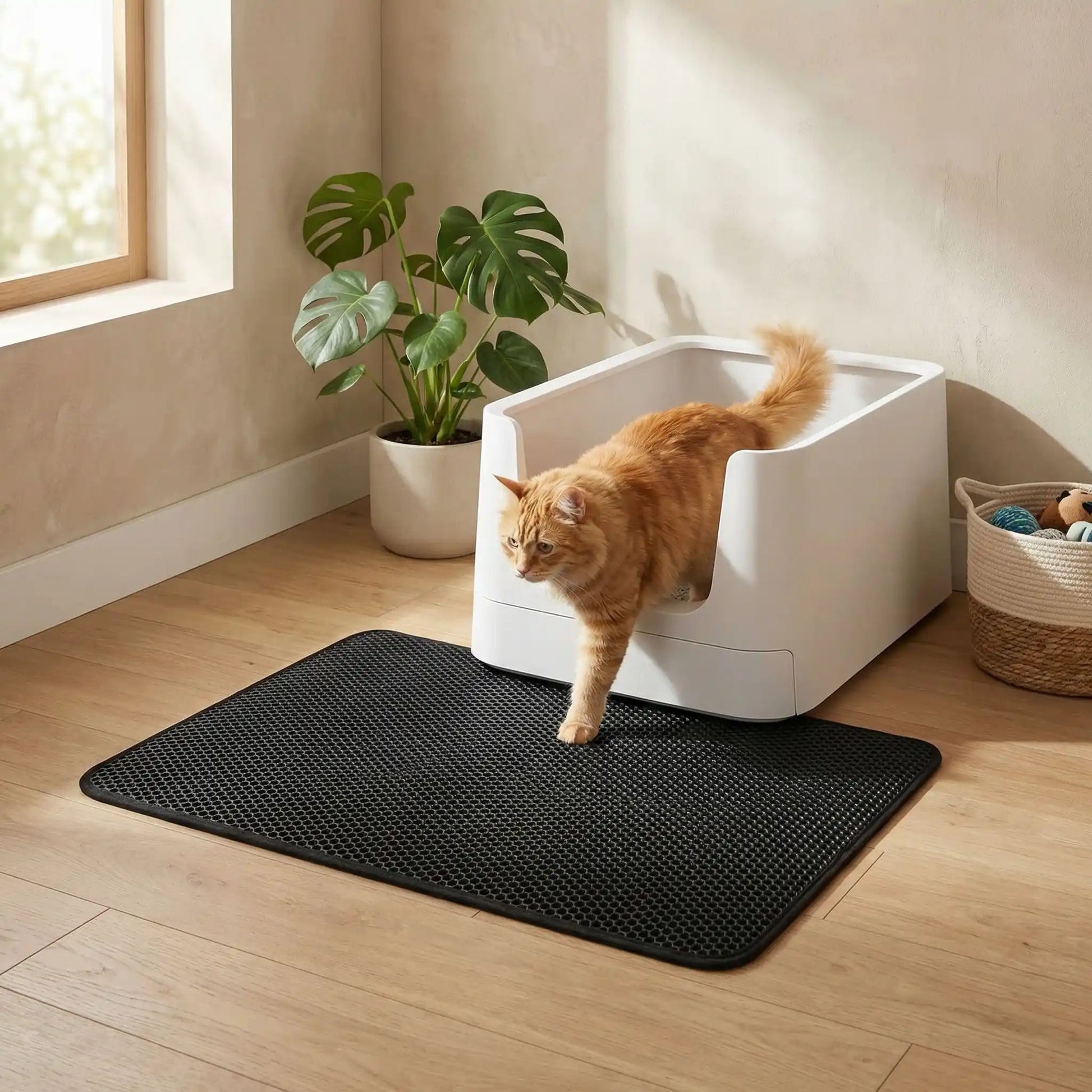 Tapis litière pour chat confort pattes chat