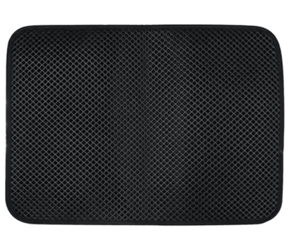 Tapis litière pour chat couleur noir