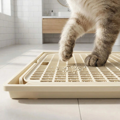 Tapis pour chat litière granules sous les pattes chat tapis