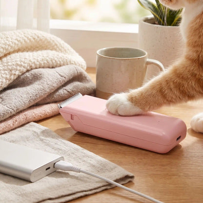 Tondeuse pour chat avec noeud rechargeable
