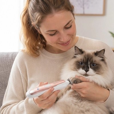 Tondeuse pour chat  silencieuse et securisee